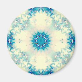 Frostes Wasser Frostig Blaue Winterschneeflocke Magnet