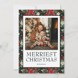 Frostes Weihnachts-Foto Feiertagskarte