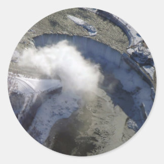 Frostfälle Runder Aufkleber