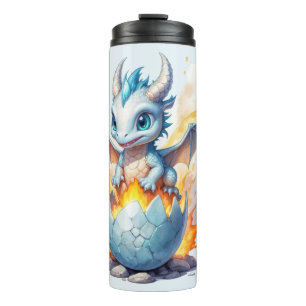 Frostfire Hatchling Blue Dragon Thermosbecher