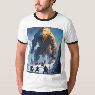 "Frostgebundene Eroberung: Giganten kämpfen" T-Shirt