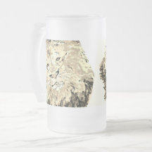 Frostierter Bierkrug: König des Dschungels