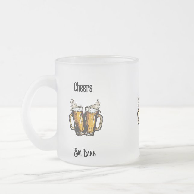Frostierter Bierkrug Mattglastasse (Links)