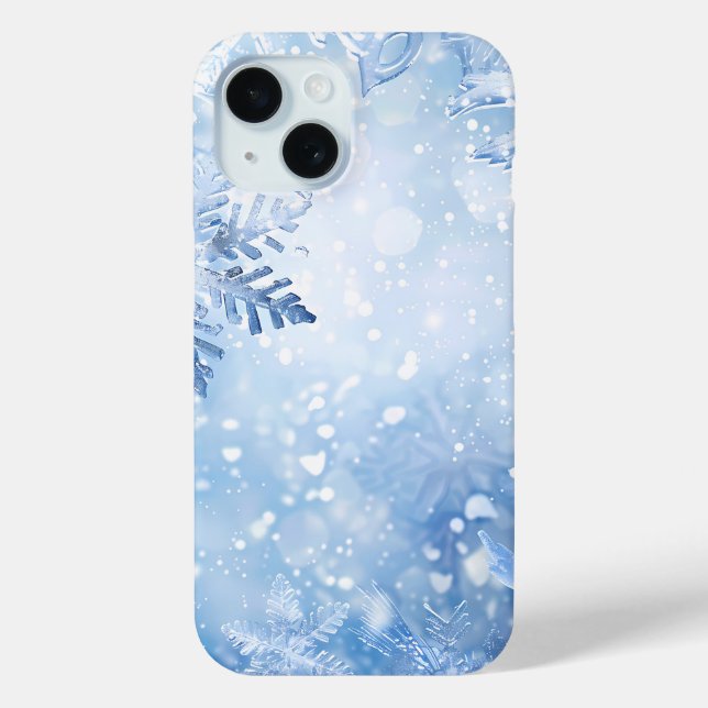 Frostig blaue Freude Telefonhülle Case-Mate iPhone Hülle (Rückseite)