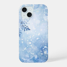 Frostig blaue Freude Telefonhülle