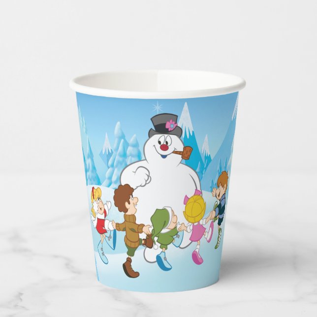 Frostig der Snowman™ Winter Pappbecher (Links)