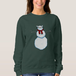 Frostig Die Schneekatze! Sweatshirt