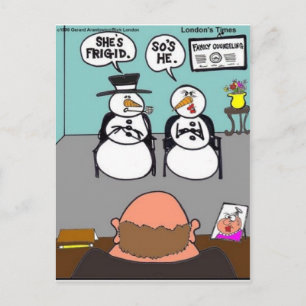 Frostige Beziehungen Lustige Weihnachtsgeschenke & Feiertagspostkarte