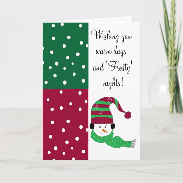 Frostige Grüße - Karte (Vorderseite)