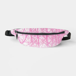 Frostige Nebelbäume in Pfirsich und Rosa Bauchtasche