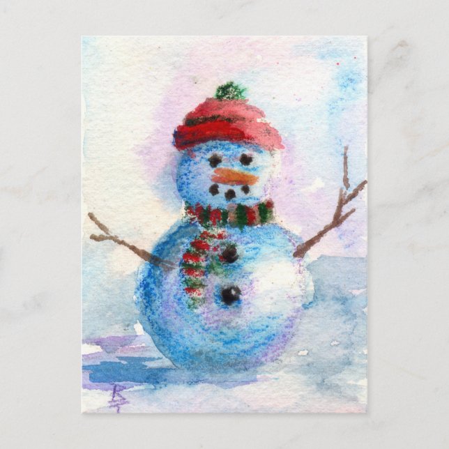 Frostige Postkarte (Vorderseite)
