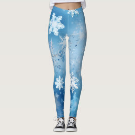 Frostige Schneeflocken Leggings