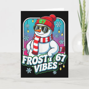 Frostige Stimmung 67 Schneemann Weihnachten Karte