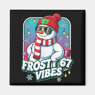 Frostige Stimmung 67 Schneemann Weihnachten Magnet