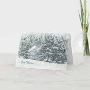 frostige Weihnachtslandschaft Feiertagskarte