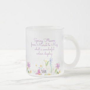 Frostiger Glas-Blumen-Tasse für Tee und Kaffee Mattglastasse
