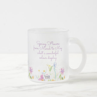 Frostiger Glas-Blumen-Tasse für Tee und Kaffee Mattglastasse