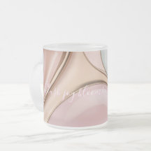 Frostiger Glasbecher in stilvollem abstraktem Graf