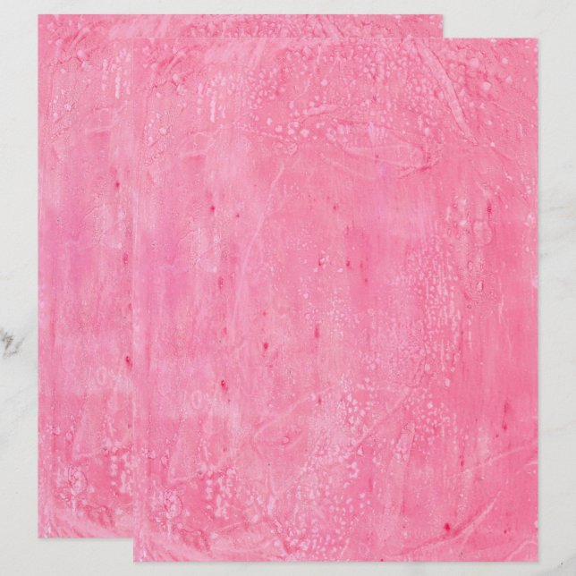 Frostiger rosa Hintergrund Scrapbook Papier (Vorne/Hinten)