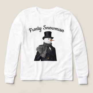 Frostiger Schneemann Einfacher Eleganter Weihnacht