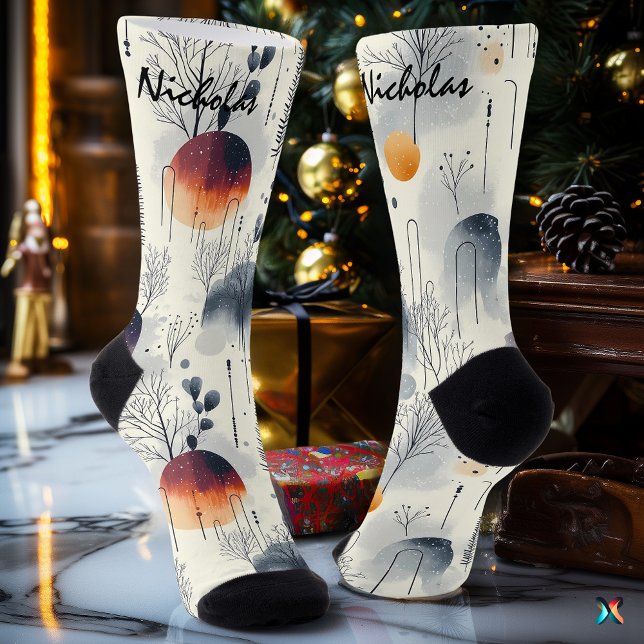 Frostiger Sonnenaufgang Winter in Blau, Orange und Socken (Von Creator hochgeladen)