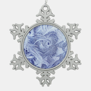 Frostiger Zinnornament Schneeflocken Zinn-Ornament