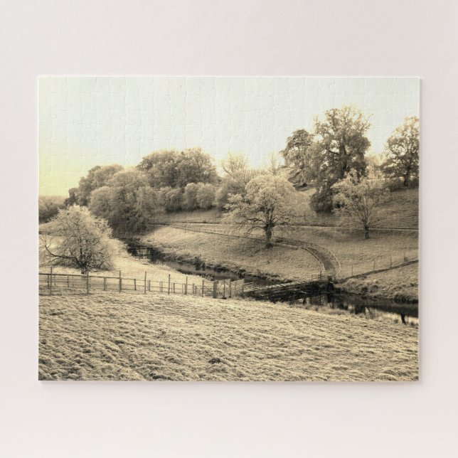 Frostiges Flusstal Puzzle (Horizontal)