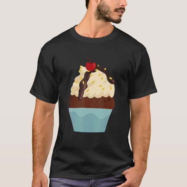 Frosting Baking Cupcake For Dessert  Pastry Chef B T-Shirt (Vorderseite)