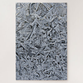 Frostkristalle Nahes Foto Puzzle