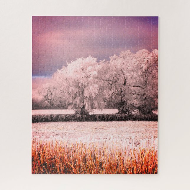 Frostlandschaft Puzzle (Vertikal)