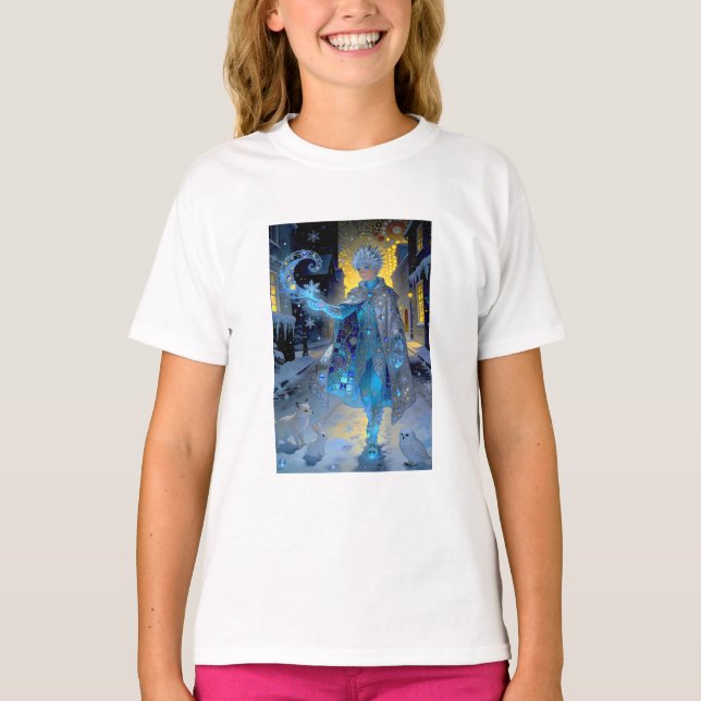 Frostmaker of a Moonlit Street – A Winter Portrait T-Shirt (Vorderseite)