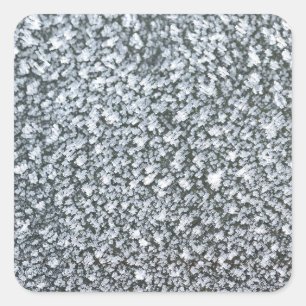 Frostnähe bei Autofenster Quadratischer Aufkleber