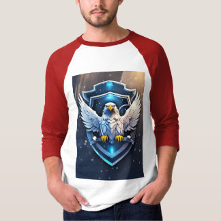 Frostschwingende Allianz: Futuristisches Adler-Rav T-Shirt