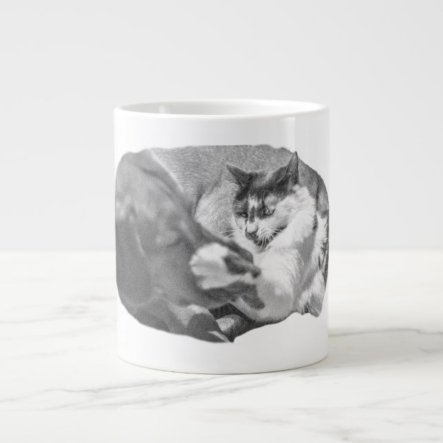 Froststippige Freundschaft Jumbo-Tasse (Vorderseite)