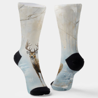 Frostwald Waldland Hirsch Socken