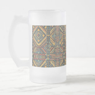 Frosty Blue "Centuries-Old Geometric Elegance" 473 Mattglas Bierglas