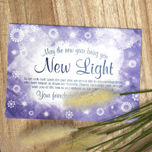 Frosty Blue Company Christmas Card Einladung