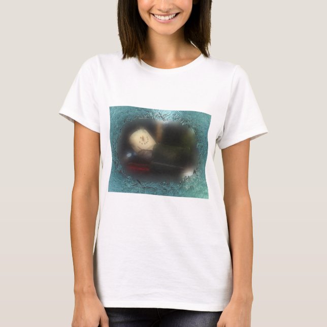 Frosty Blue S'mores Snowman T-Shirt (Vorderseite)