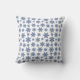 Frosty Blue Snowflake Winter Zuhause Geschenkdekor Kissen