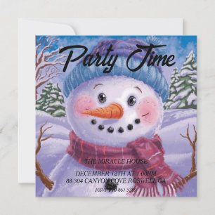 Frosty der Schneemann-Einladung Einladung