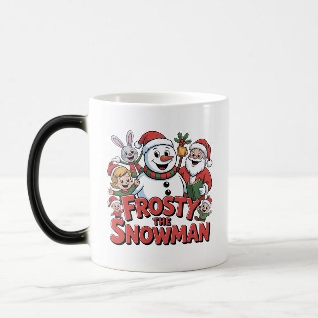 Frosty der Schneemann Tassendesign  Verwandlungstasse (Links)