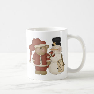 Frosty der Schneemann und der Weihnachtsmann Tasse