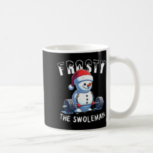 Frosty der Schwanemann Lustiges Fitnessstudio Weih Kaffeetasse