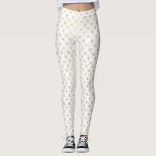 Frosty Elegance Snowflake Weihnachten Leggings