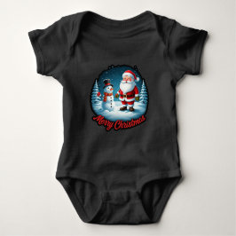 "Frosty Festivals: Christmas Wonderland Fashion" Baby Strampler