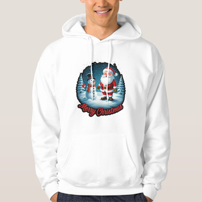 "Frosty Festivals: Christmas Wonderland Fashion" Hoodie (Vorderseite)
