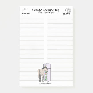 Frosty Forage House|Pferde-Post-its Post-it Klebezettel