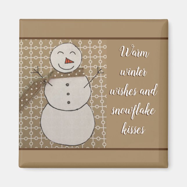 Frosty Fun Snowman Magnet (Vorne)