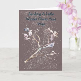Frosty Fun Soft Color Greeting Card Karte