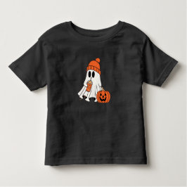 Frosty Ghost Pumpkin Sip T - Shirt Kleinkind